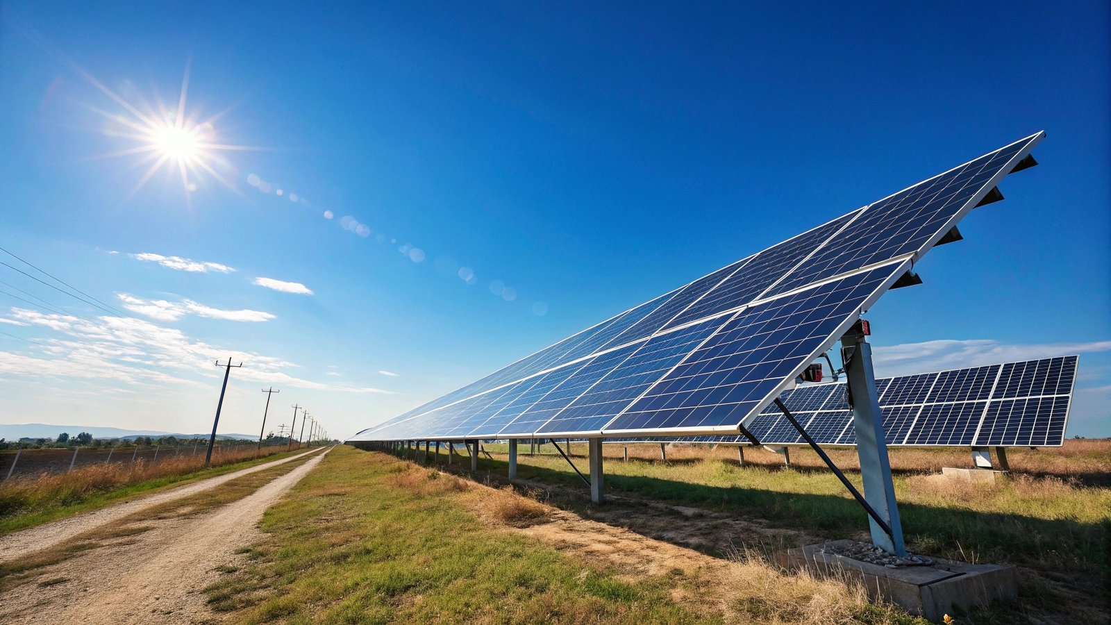 Solar panels background